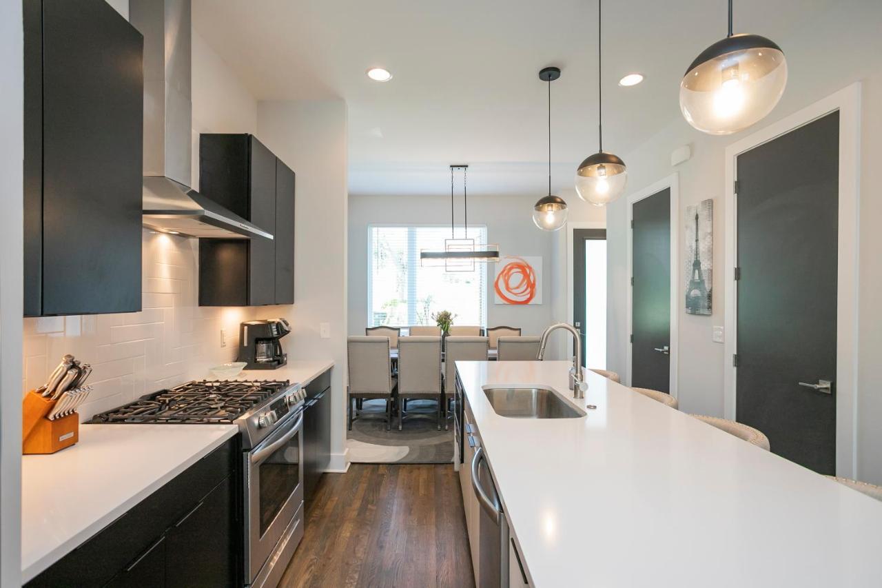 Luxury Townhome Skyline Views Mins To Dt Nashville Ngoại thất bức ảnh